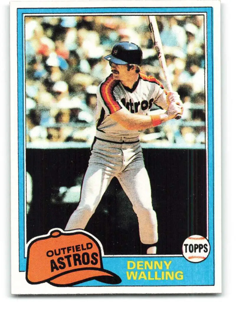 1981 Topps #439 Denny Walling EX Excellent Houston Astros Baseball Card - Baseball Card Single