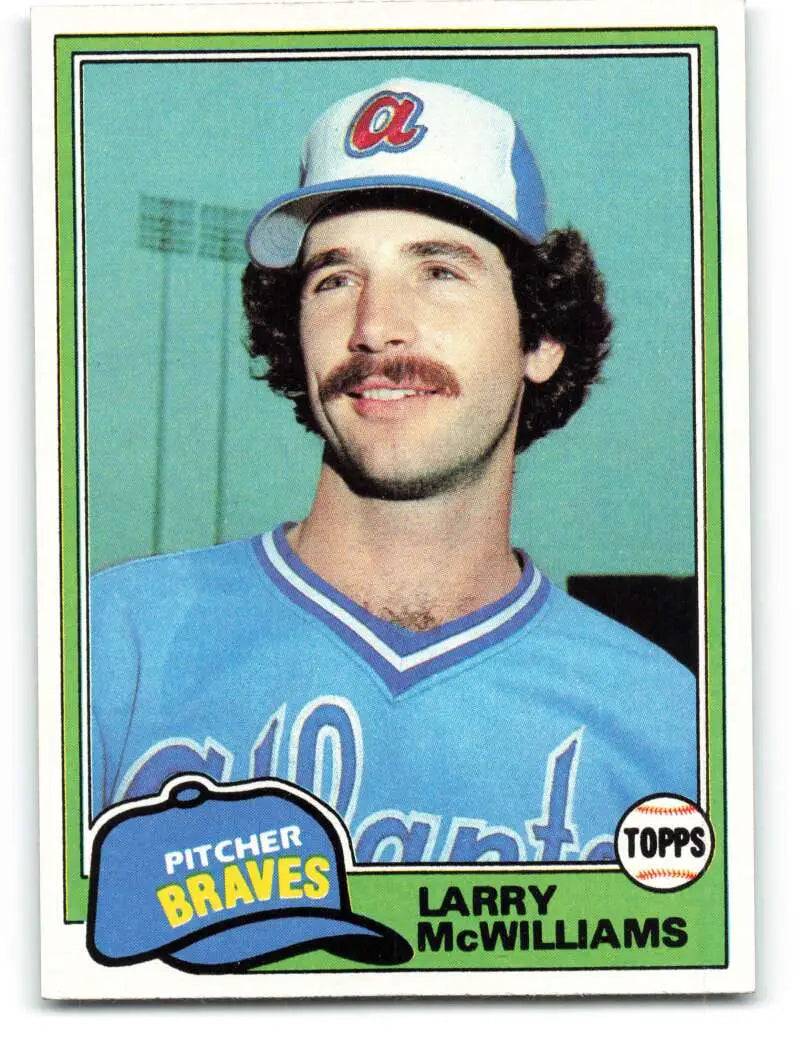 1981 Topps #44 Larry McWilliams EX Excellent Atlanta Braves Baseball Card - Baseball Card Single