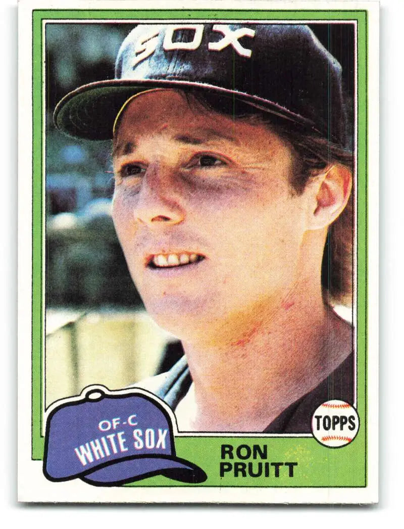 1981 Topps #442 Ron Pruitt EX Excellent Chicago White Sox Baseball Card - Baseball Card Single