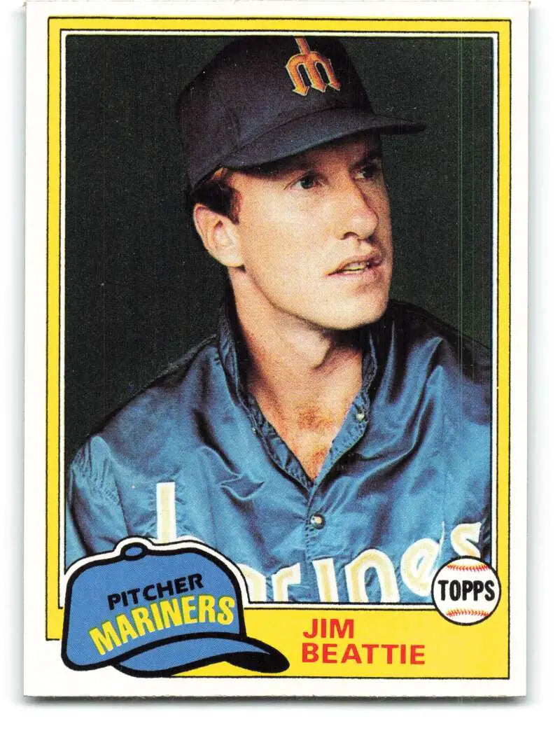1981 Topps #443 Jim Beattie EX Excellent Seattle Mariners Baseball Card - Baseball Card Single