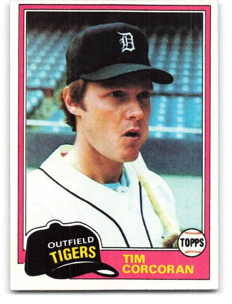 1981 Topps #448 Tim Corcoran EX Excellent Detroit Tigers Baseball Card - Baseball Card Single