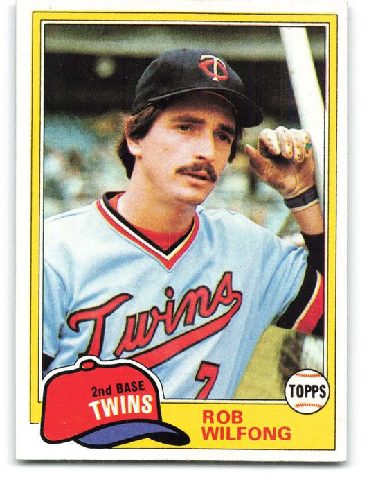 1981 Topps #453 Rob Wilfong EX Excellent Minnesota Twins Baseball Card - Baseball Card Single
