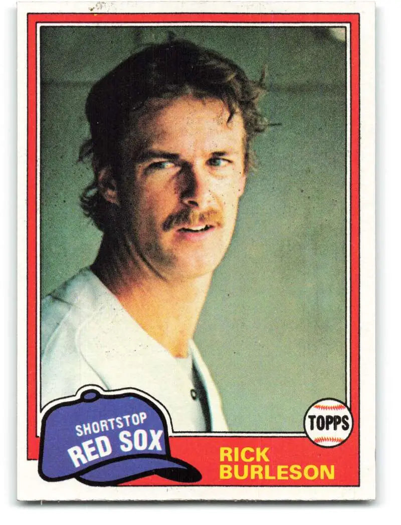 1981 Topps #455 Rick Burleson EX Excellent Boston Red Sox Baseball Card - Baseball Card Single