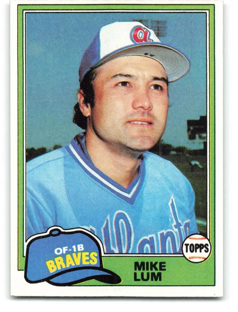 1981 Topps #457 Mike Lum EX Excellent Atlanta Braves Baseball Card - Baseball Card Single