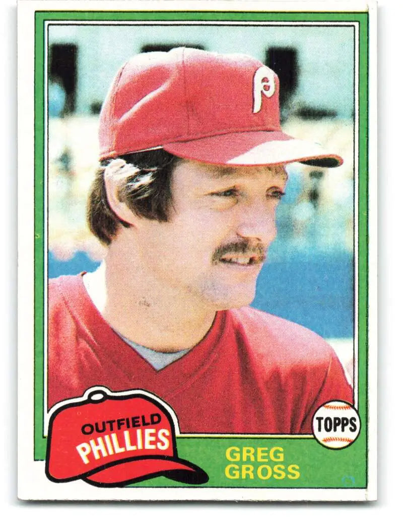 1981 Topps #459 Greg Gross EX Excellent Philadelphia Phillies Baseball Card - Baseball Card Single