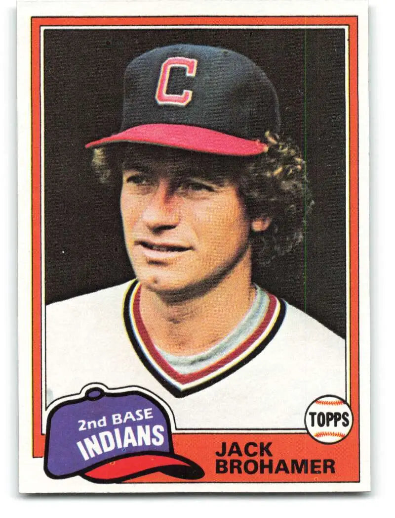 1981 Topps #462 Jack Brohamer EX Excellent Cleveland Indians Baseball Card - Baseball Card Single