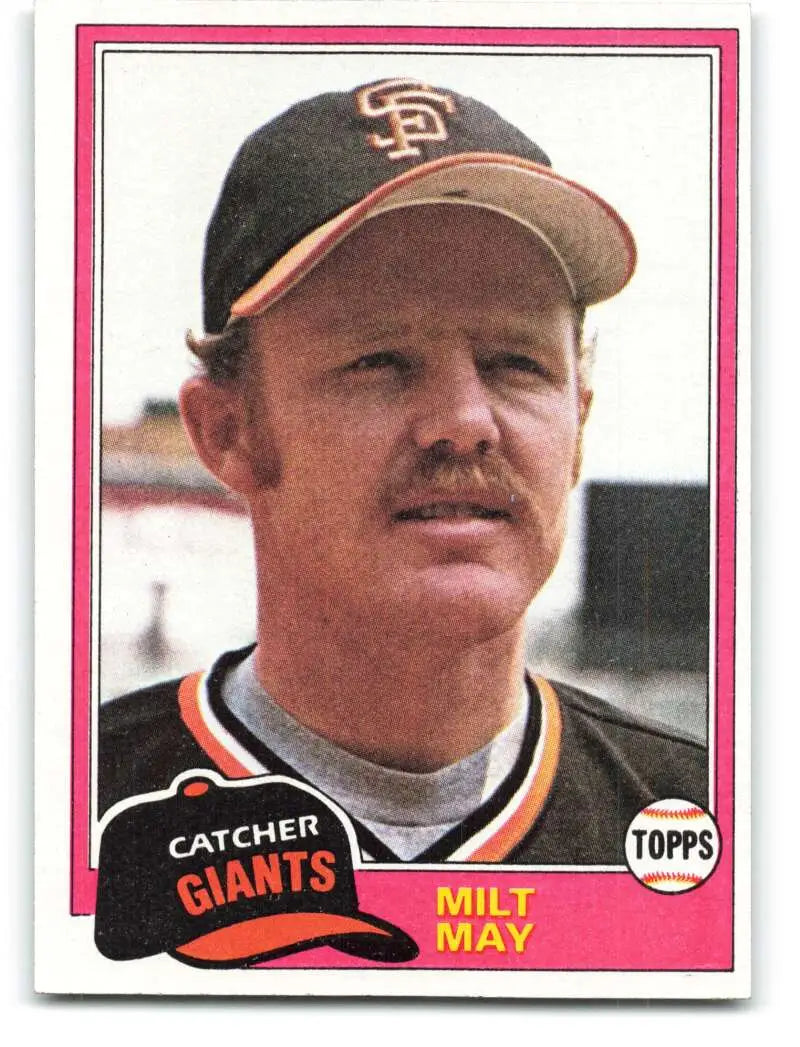 1981 Topps #463 Milt May EX Excellent San Francisco Giants Baseball Card - Baseball Card Single