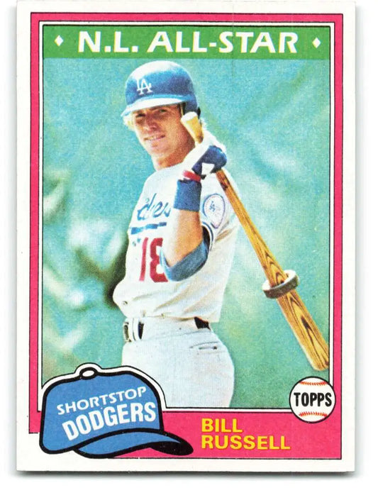 1981 Topps #465 Bill Russell EX Excellent Los Angeles Dodgers Baseball Card - Baseball Card Single