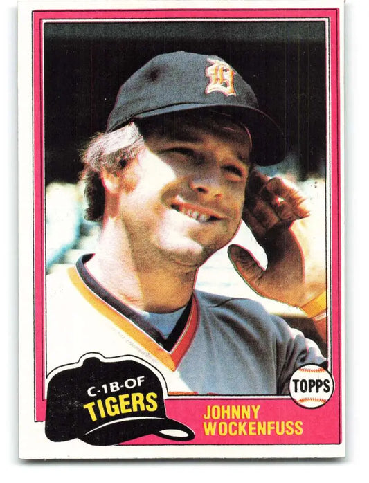 1981 Topps #468 John Wockenfuss EX Excellent Detroit Tigers Baseball Card - Baseball Card Single
