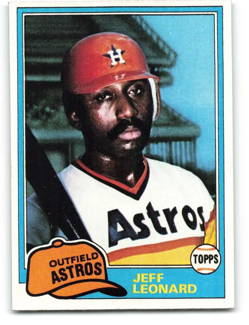 1981 Topps #469 Jeffrey Leonard EX Excellent Houston Astros Baseball Card - Baseball Card Single