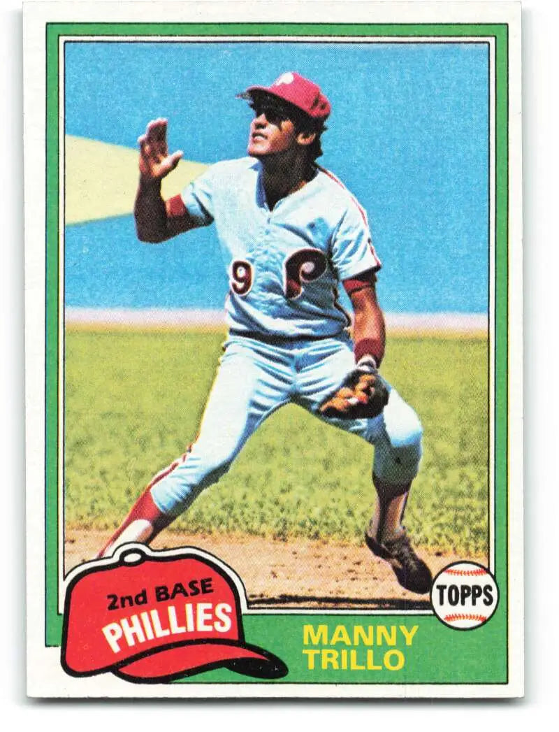 1981 Topps #470 Manny Trillo EX Excellent Philadelphia Phillies Baseball Card - Baseball Card Single