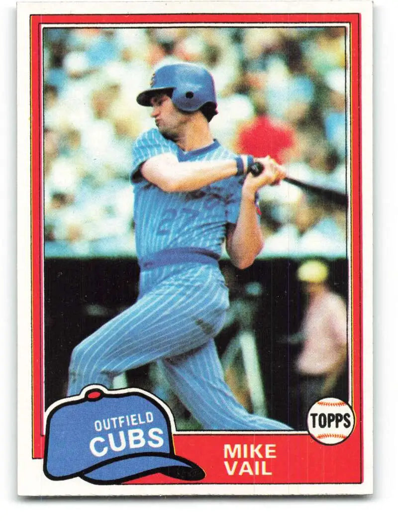 1981 Topps #471 Mike Vail EX Excellent Chicago Cubs Baseball Card - Baseball Card Single