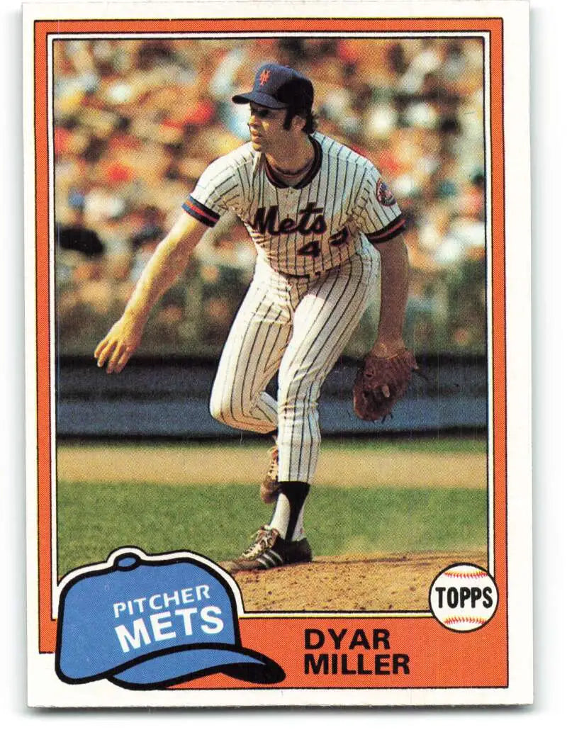 1981 Topps #472 Dyar Miller EX Excellent New York Mets Baseball Card - Baseball Card Single