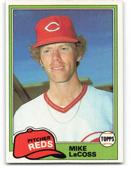 1981 Topps #474 Mike LaCoss EX Excellent Cincinnati Reds Baseball Card - Baseball Card Single