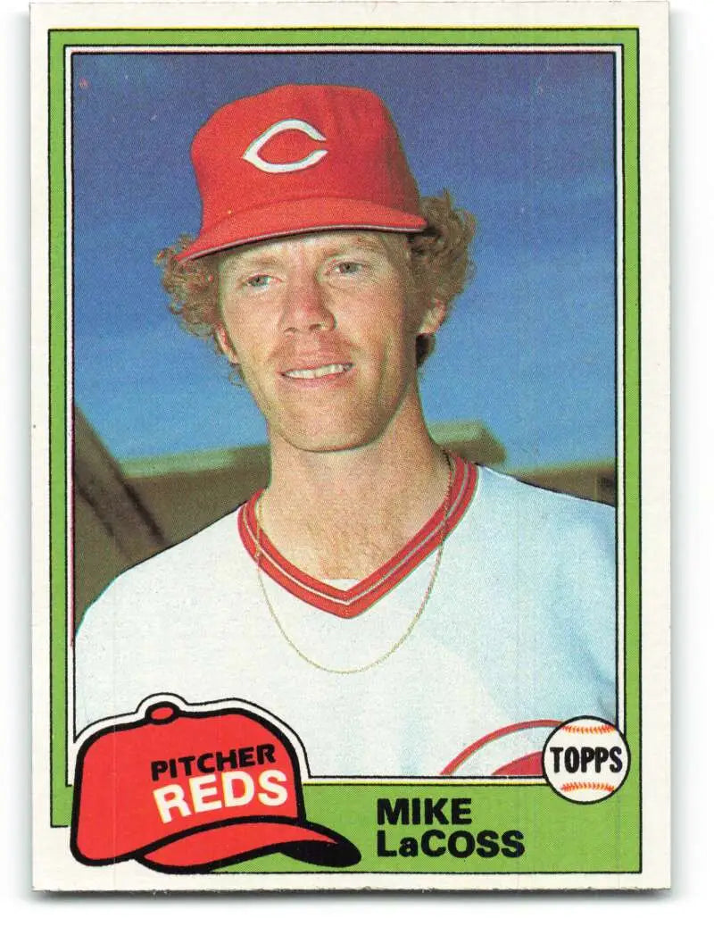 1981 Topps #474 Mike LaCoss EX Excellent Cincinnati Reds Baseball Card - Baseball Card Single
