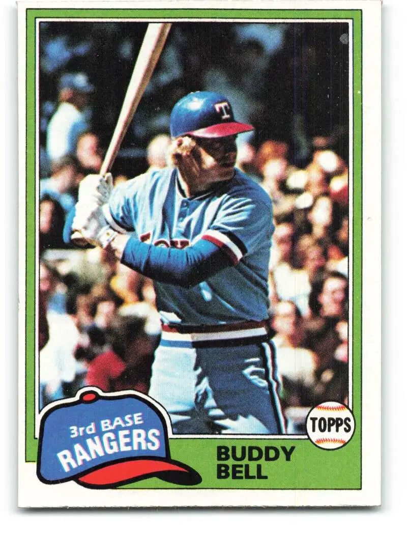 1981 Topps #475 Buddy Bell EX Excellent Texas Rangers Baseball Card - Baseball Card Single