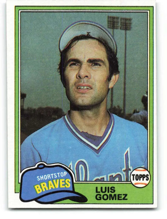 1981 Topps #477 Luis Gomez EX Excellent Atlanta Braves Baseball Card - Baseball Card Single