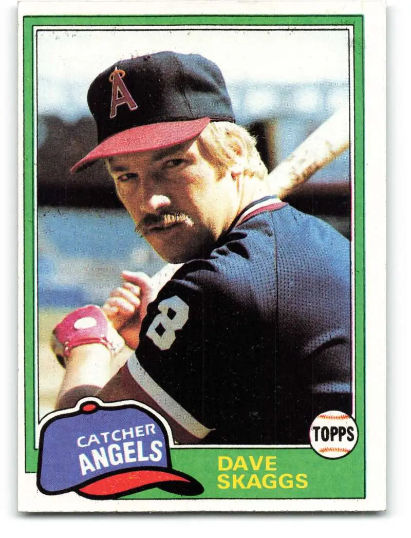 1981 Topps #48 Dave Skaggs EX Excellent California Angels Baseball Card - Baseball Card Single