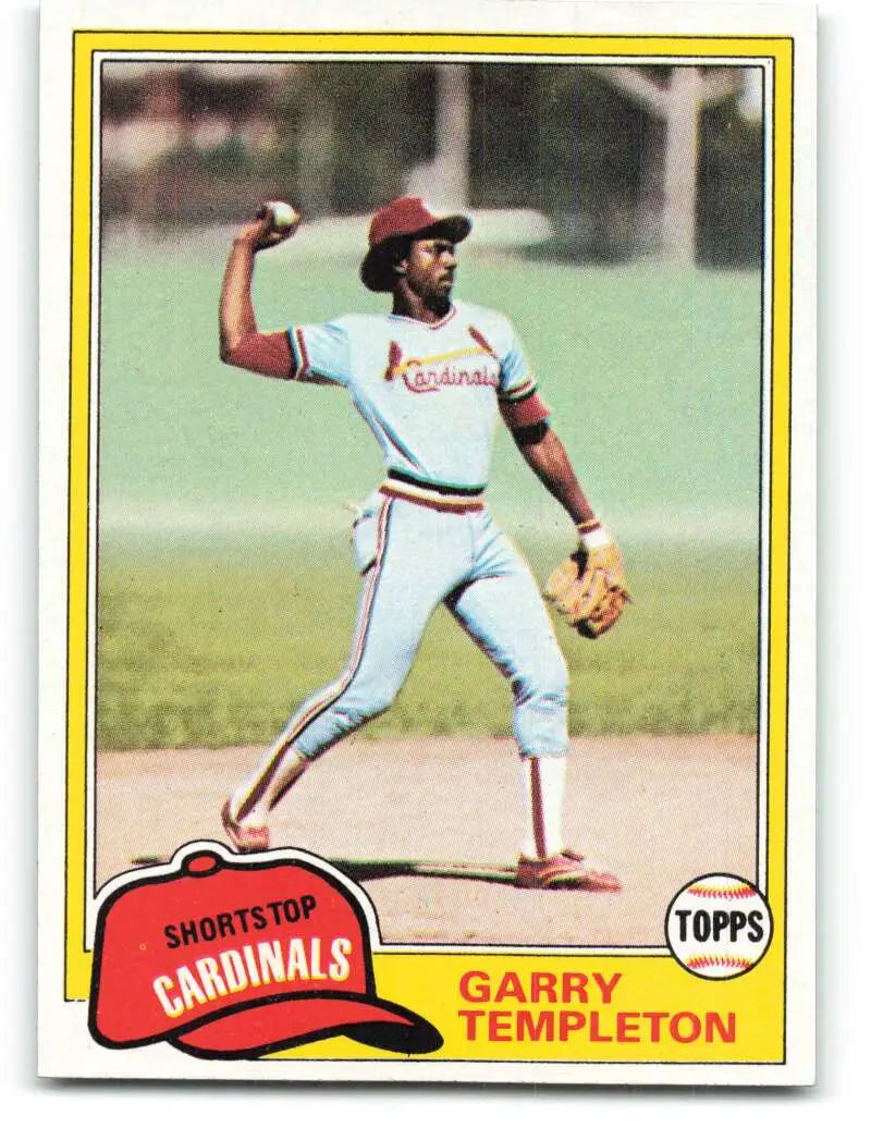 1981 Topps #485 Garry Templeton EX Excellent St. Louis Cardinals Baseball Card - Baseball Card Single