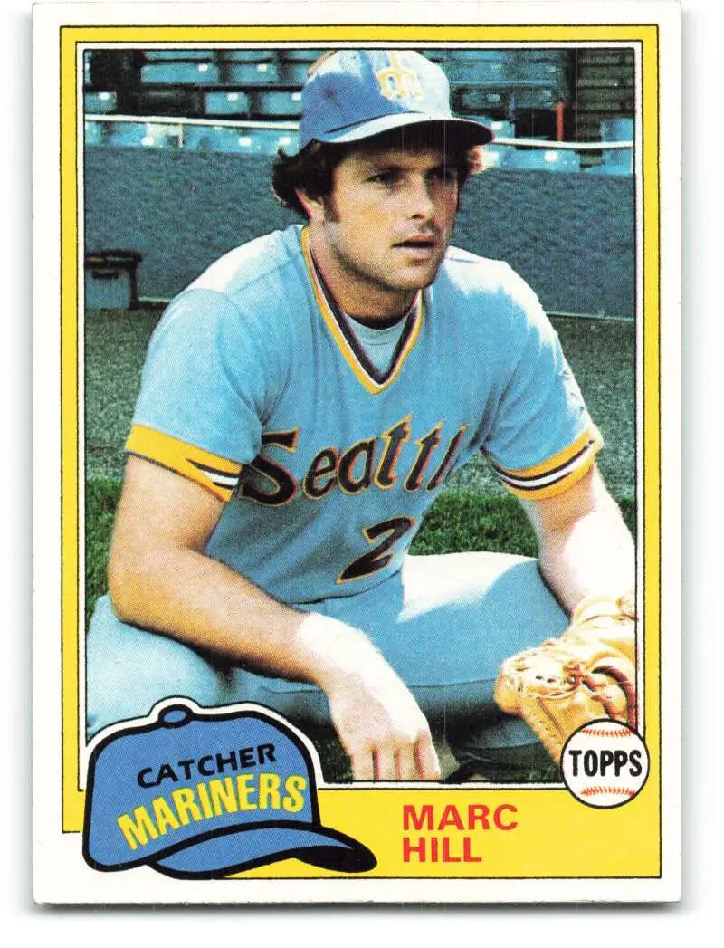1981 Topps #486 Marc Hill EX Excellent Seattle Mariners Baseball Card - Baseball Card Single