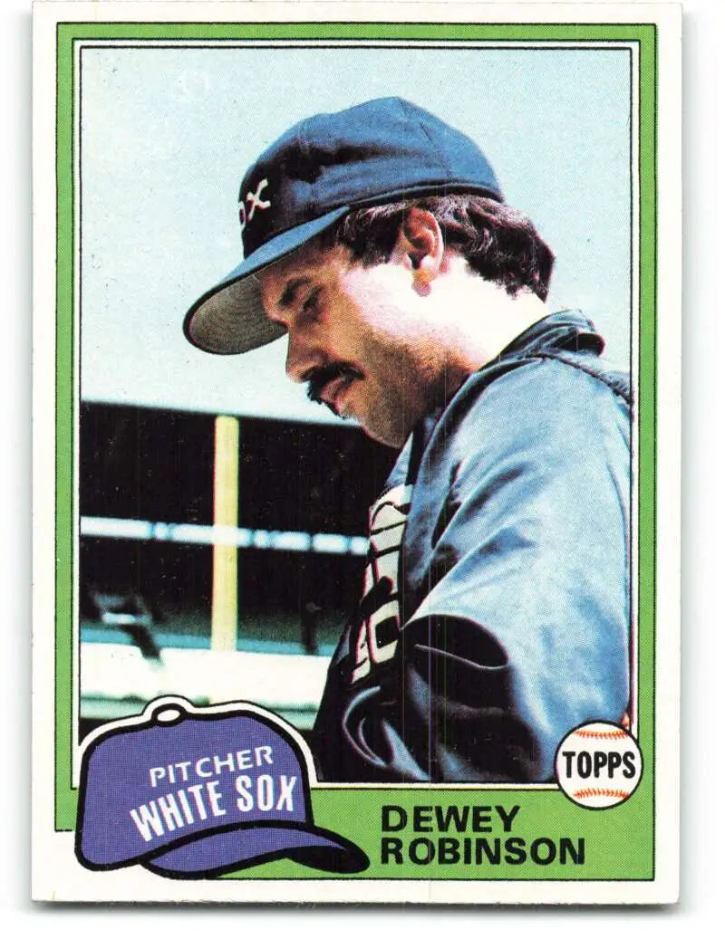 1981 Topps #487 Dewey Robinson EX Excellent Chicago White Sox Baseball Card - Baseball Card Single