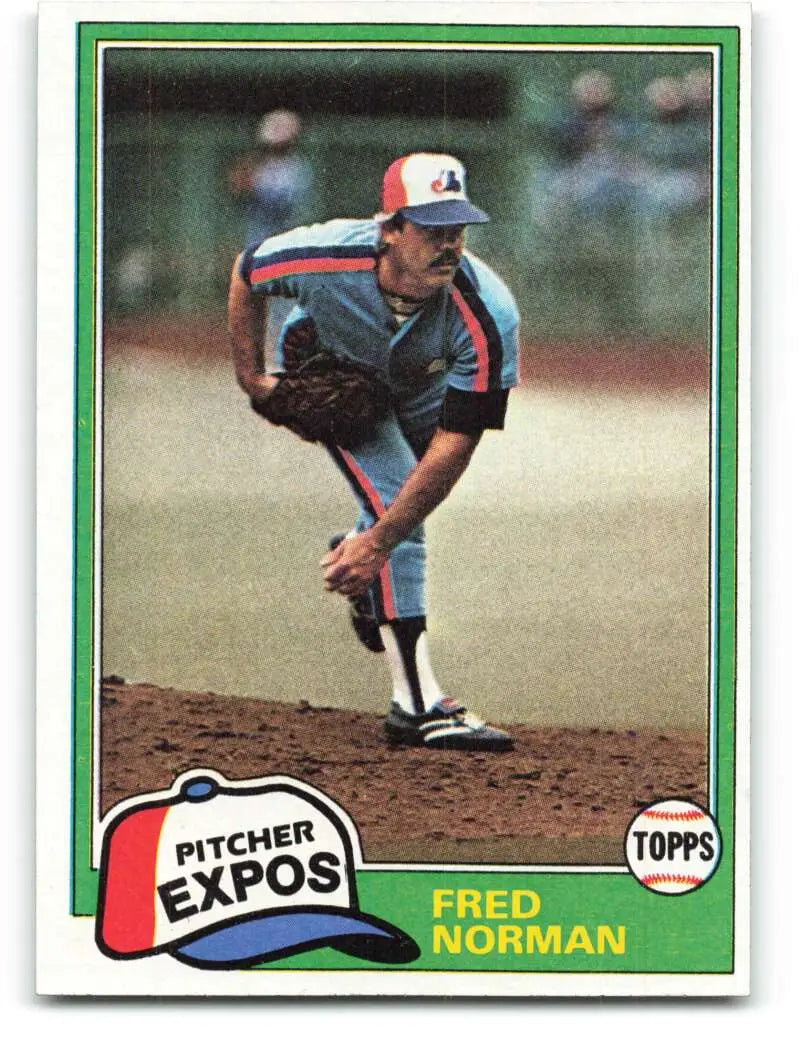 1981 Topps #497 Fred Norman EX Excellent Montreal Expos Baseball Card - Baseball Card Single