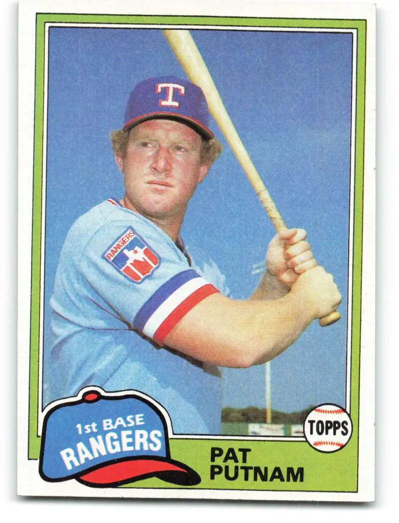 1981 Topps #498 Pat Putnam EX Excellent Texas Rangers Baseball Card - Baseball Card Single