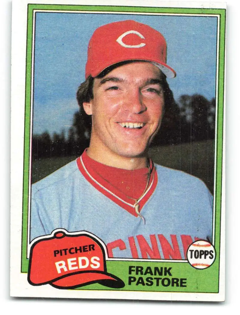 1981 Topps #499 Frank Pastore EX Excellent Cincinnati Reds Baseball Card - Baseball Card Single