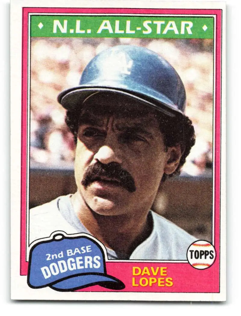 1981 Topps #50 Davey Lopes EX Excellent Los Angeles Dodgers Baseball Card - Baseball Card Single