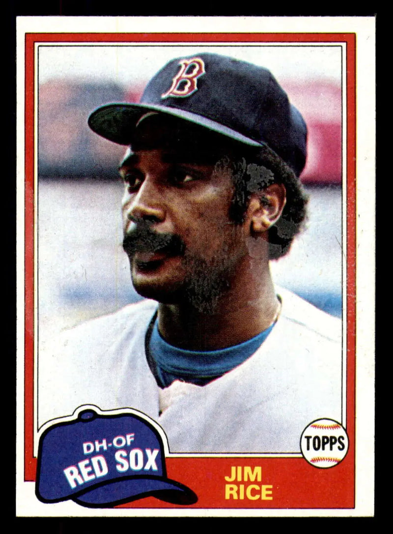 1981 Topps #500 Jim Rice EX Excellent Boston Red Sox Baseball Card - Baseball Card Single