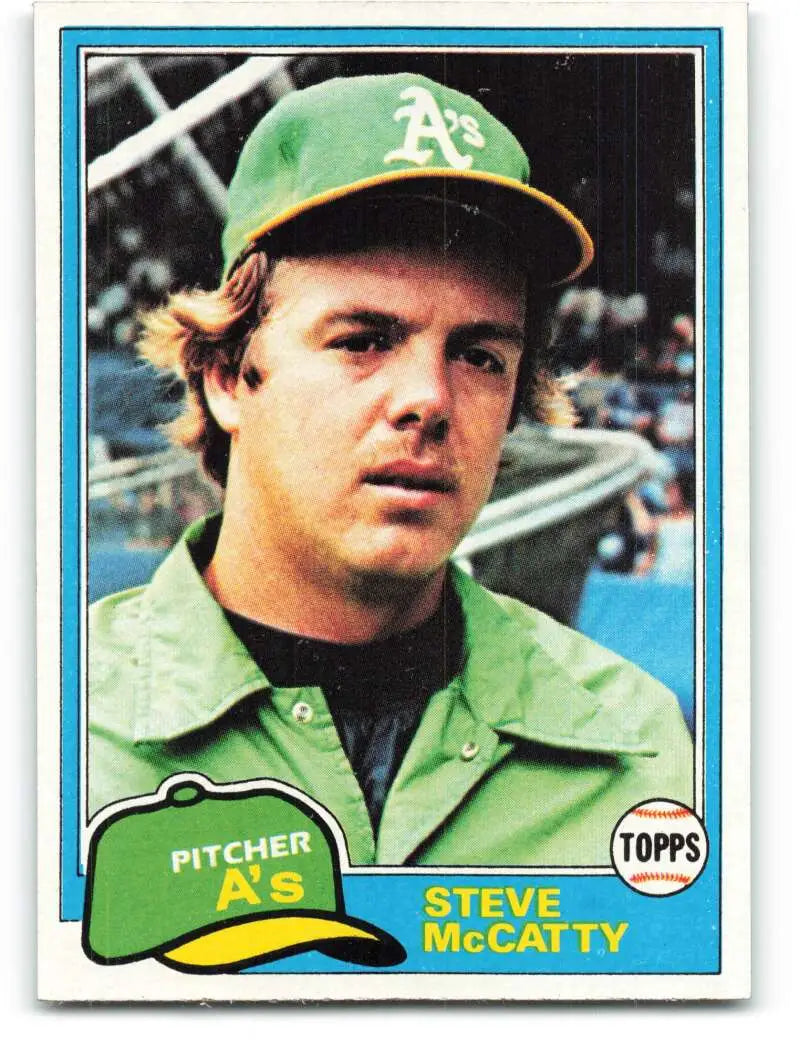 1981 Topps #503 Steve McCatty EX Excellent Oakland Athletics Baseball Card - Baseball Card Single