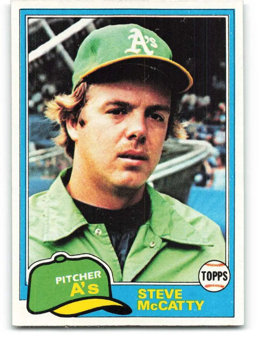 1981 Topps #503 Steve McCatty EX Excellent Oakland Athletics Baseball Card - Baseball Card Single
