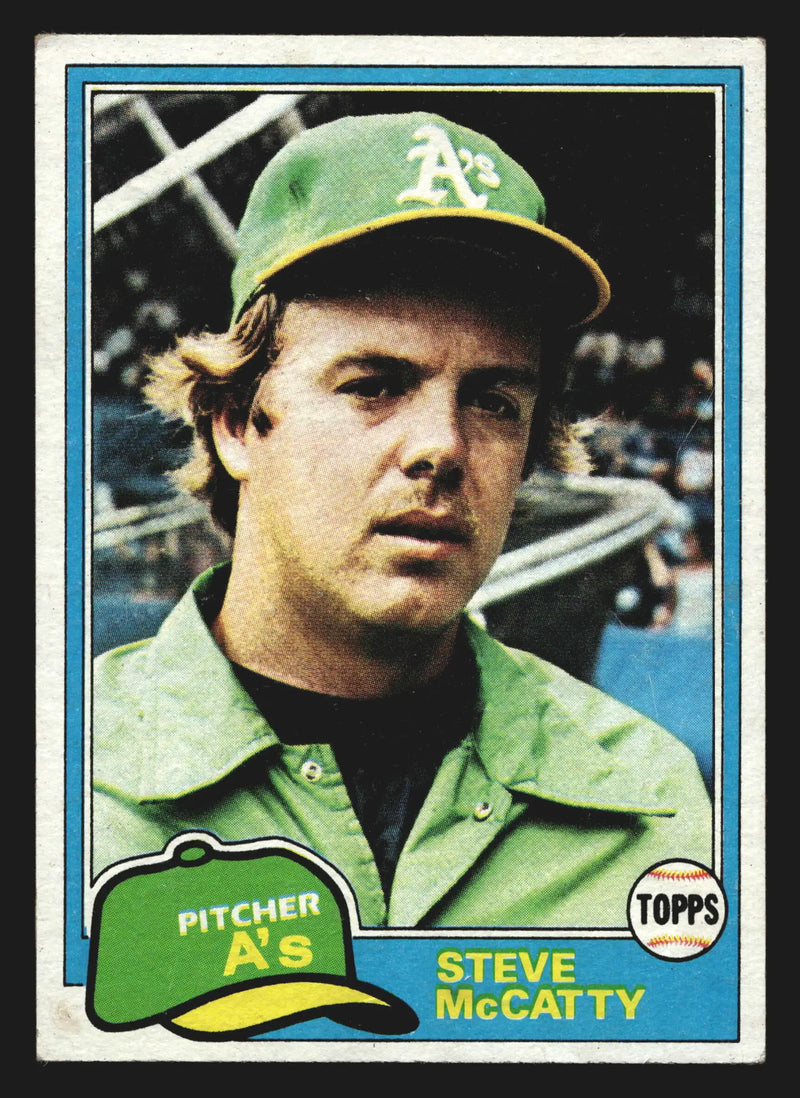 1981 Topps #503 Steve McCatty Oakland Athletics - Baseball Card Single