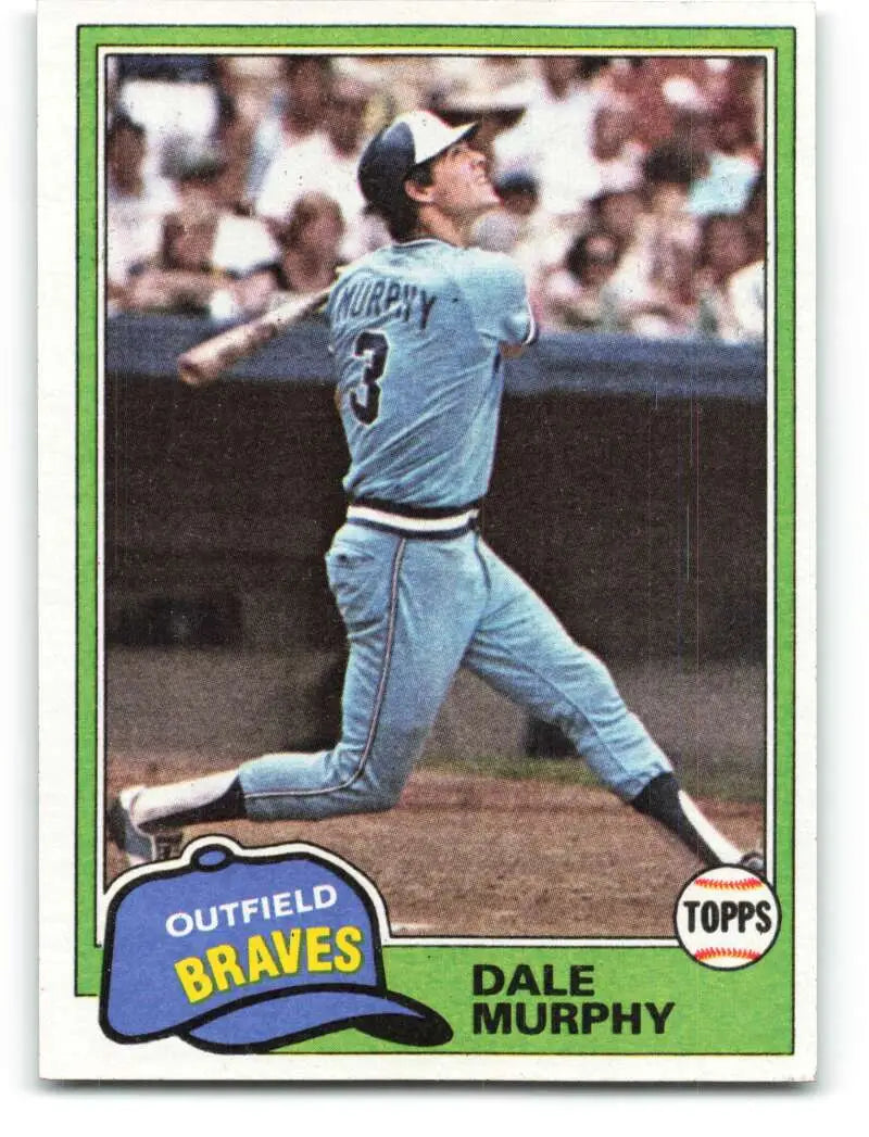 1981 Topps #504 Dale Murphy EX Excellent Atlanta Braves Baseball Card - Baseball Card Single