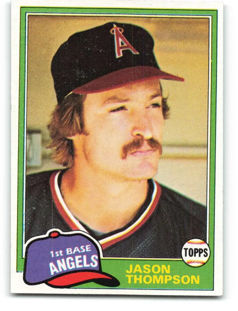 1981 Topps #505 Jason Thompson EX Excellent California Angels Baseball Card - Baseball Card Single