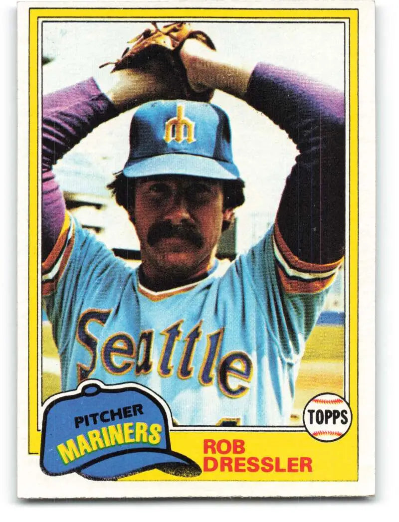 1981 Topps #508 Rob Dressler EX Excellent Seattle Mariners Baseball Card - Baseball Card Single
