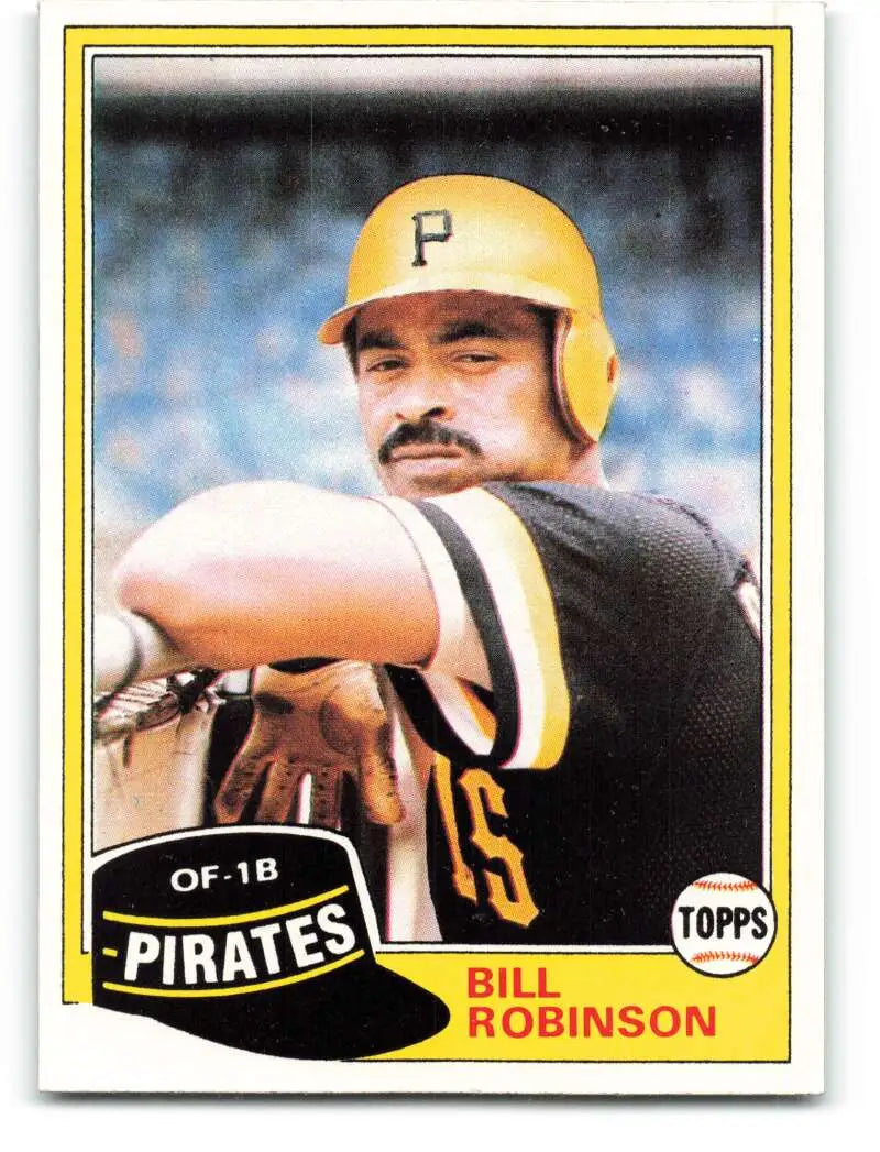 1981 Topps #51 Bill Robinson EX Excellent Pittsburgh Pirates Baseball Card - Baseball Card Single
