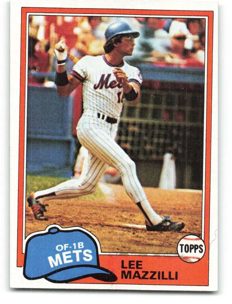1981 Topps #510 Lee Mazzilli EX Excellent New York Mets Baseball Card - Baseball Card Single