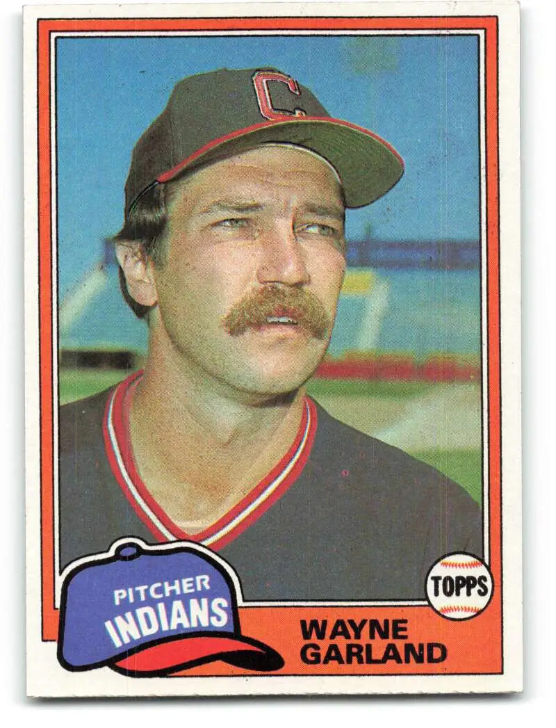 1981 Topps #511 Wayne Garland EX Excellent Cleveland Indians Baseball Card - Baseball Card Single