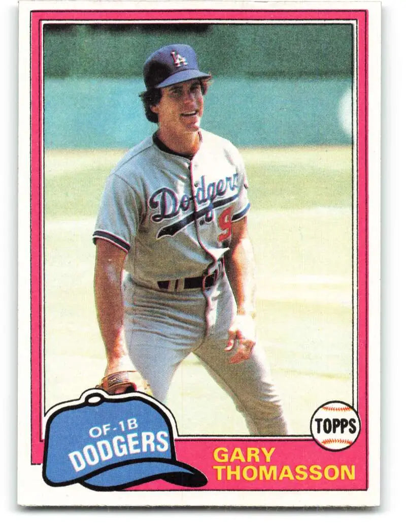 1981 Topps #512 Gary Thomasson EX Excellent Los Angeles Dodgers Baseball Card - Baseball Card Single