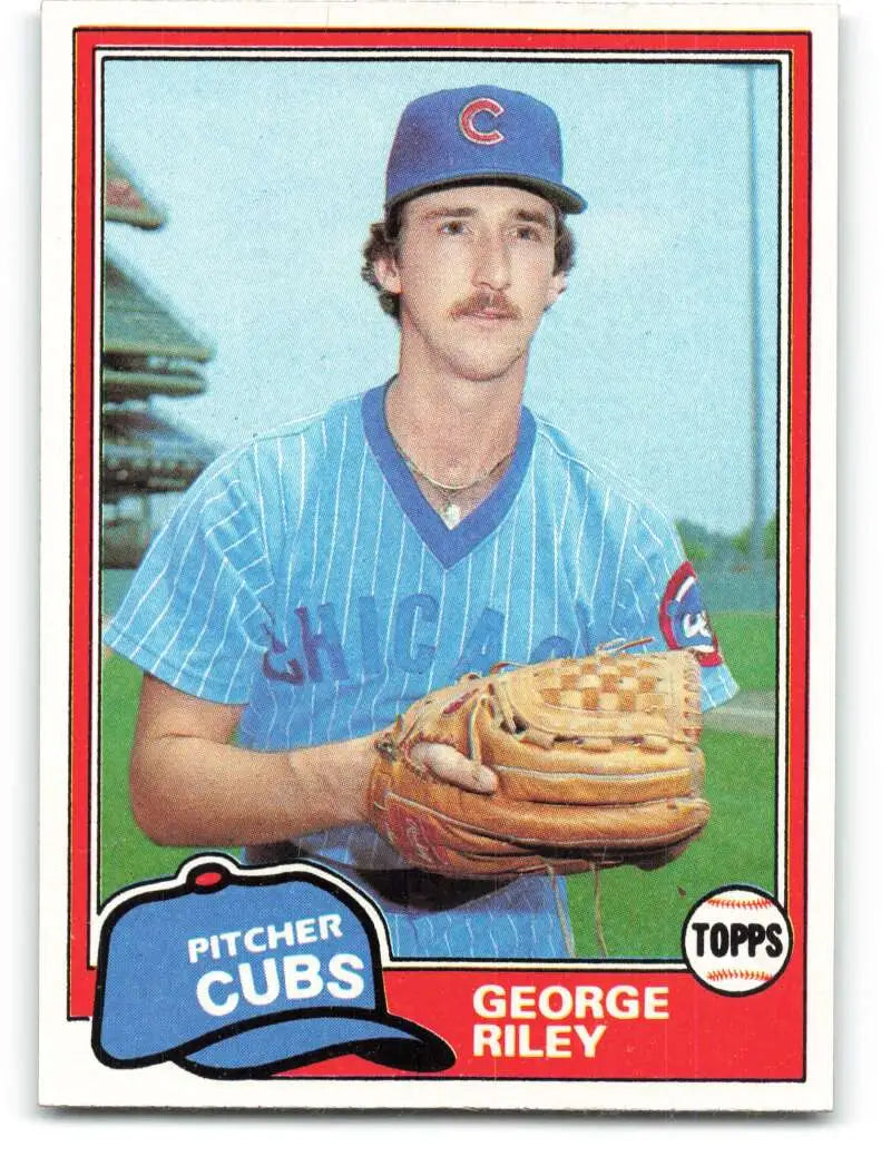 1981 Topps #514 George Riley EX Excellent RC Rookie Chicago Cubs Baseball Card - Baseball Card Single