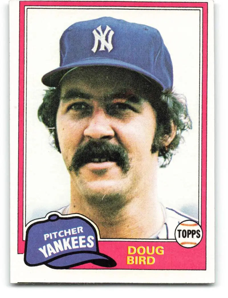 1981 Topps #516 Doug Bird EX Excellent New York Yankees Baseball Card - Baseball Card Single