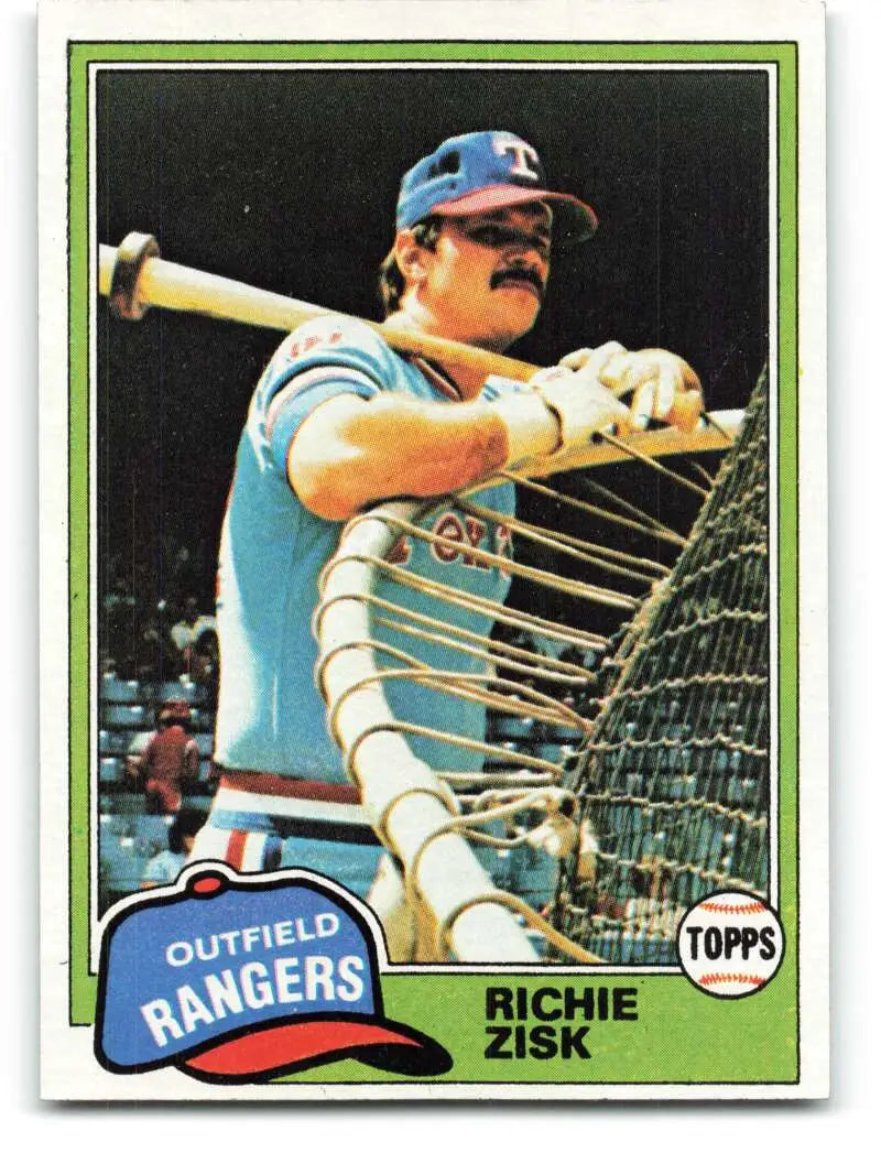 1981 Topps #517 Richie Zisk EX Excellent Texas Rangers Baseball Card - Baseball Card Single