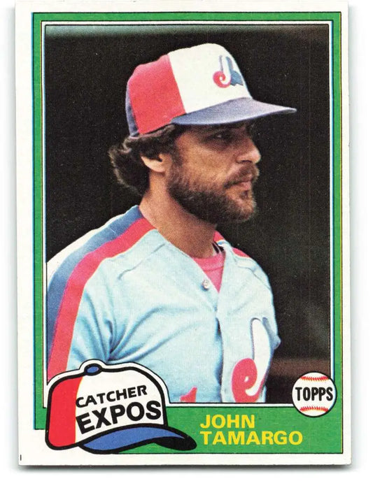 1981 Topps #519 John Tamargo EX Excellent Montreal Expos Baseball Card - Baseball Card Single