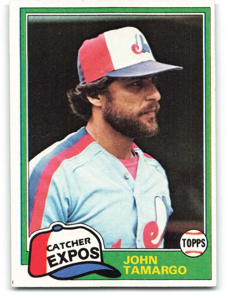 1981 Topps #519 John Tamargo EX Excellent Montreal Expos Baseball Card - Baseball Card Single