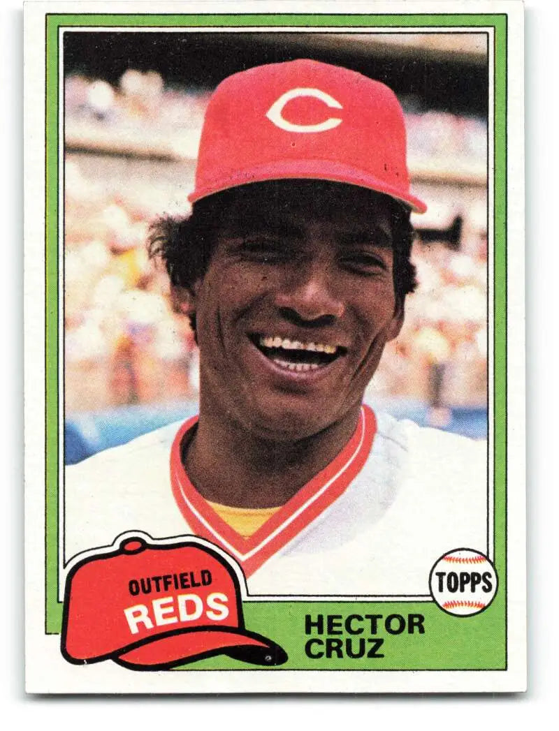 1981 Topps #52 Hector Cruz EX Excellent Cincinnati Reds Baseball Card - Baseball Card Single