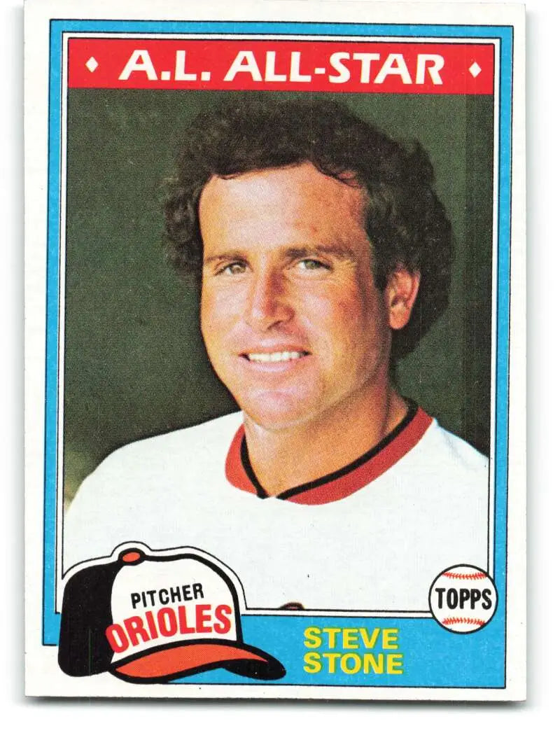 1981 Topps #520 Steve Stone EX Excellent Baltimore Orioles Baseball Card - Baseball Card Single