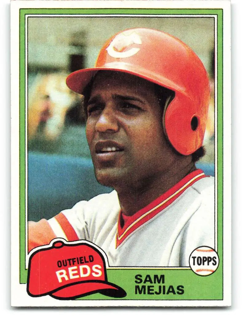 1981 Topps #521 Sam Mejias EX Excellent Cincinnati Reds Baseball Card - Baseball Card Single