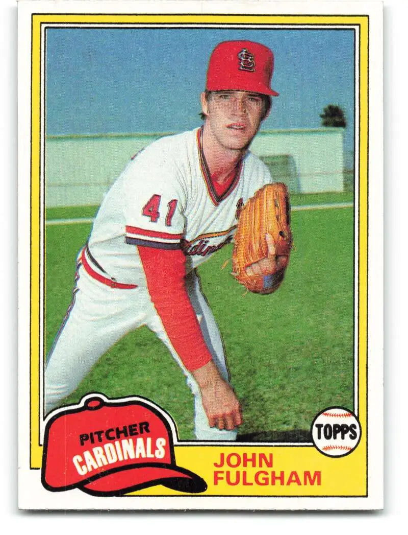 1981 Topps #523 John Fulgham EX Excellent St. Louis Cardinals Baseball Card - Baseball Card Single