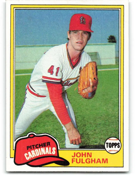 1981 Topps #523 John Fulgham EX Excellent St. Louis Cardinals Baseball Card - Baseball Card Single